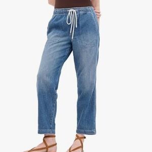Gap relaxed denim ankle easy jeans